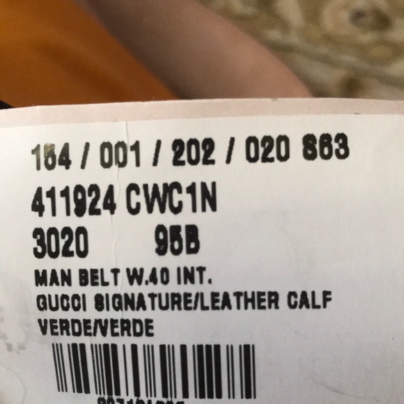 Brand new Gucci signature Lether belt main image 4